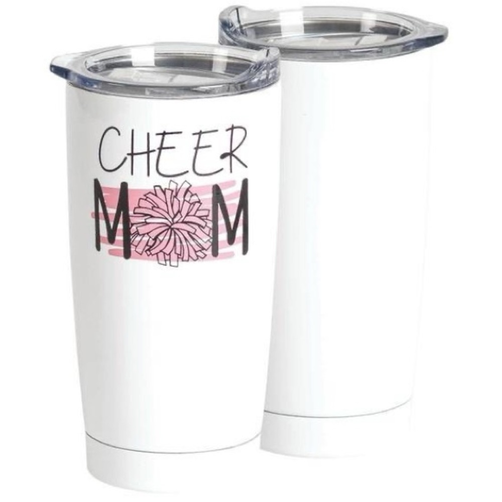 Cheer Mom Stainless Steel Tumbler